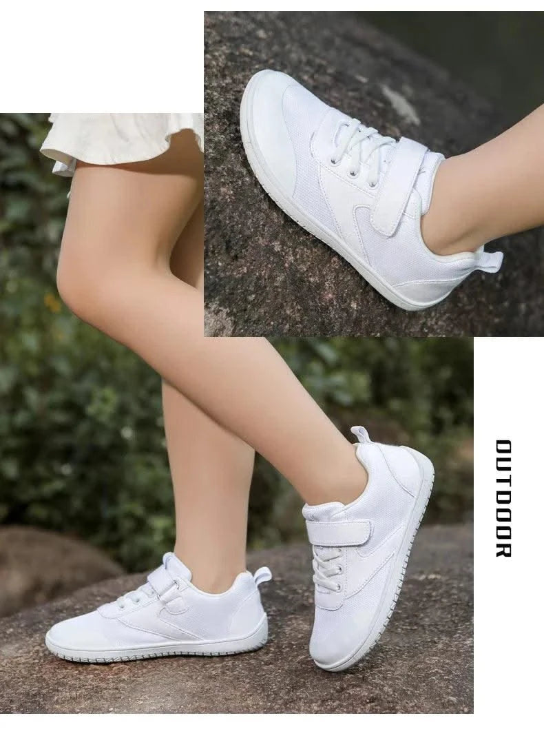Little Big Kid Wide Barefoot Shoes Boys Girls Minimalist Sneakers Lightweight Non Slip Narutal Children Walking Shoes Skate Flat