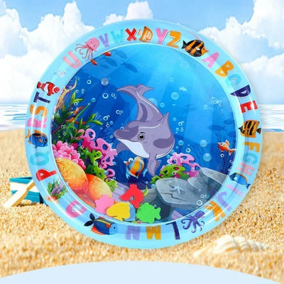 Summer Toys Baby Water Mat PVC Inflatable Cushion Infant Toddler Water Play Mat for Children Early Education Developing Baby Toy