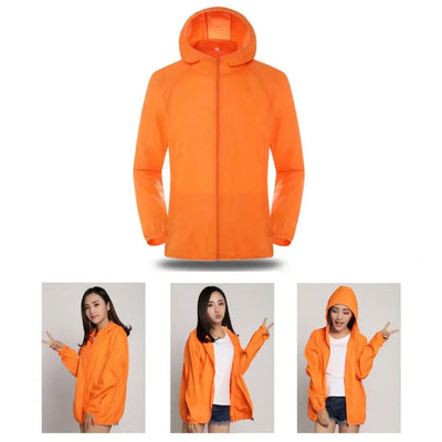2024 Summer Hooded Jacket Men Women Waterproof Sun Coat Pockets Quick Dry Skin Ultra light Windbreaker Outdoor Jacket