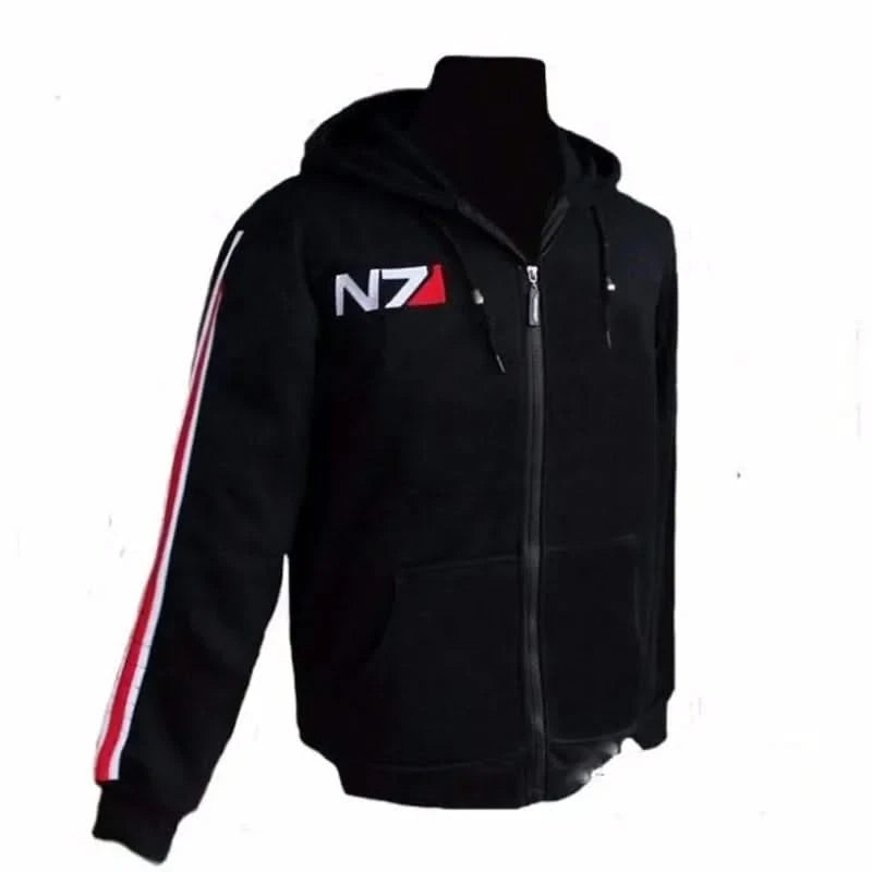 Mass Effect Hoodie Zip Up Hooded Sweatshirt Women Men