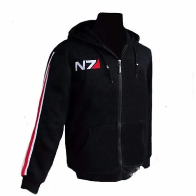 Mass Effect Hoodie Zip Up Hooded Sweatshirt Women Men