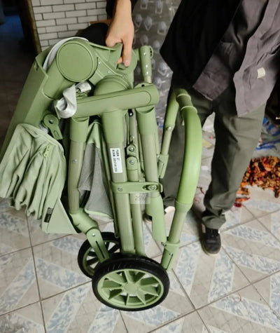 Portable High-view Baby Stroller Two-way Portable Baby Stroller Foldable Children's Four-wheel Baby Stroller 0-3 Years Old