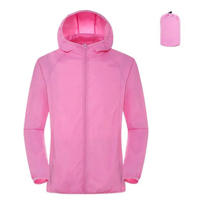 2024 Summer Hooded Jacket Men Women Waterproof Sun Coat Pockets Quick Dry Skin Ultra light Windbreaker Outdoor Jacket