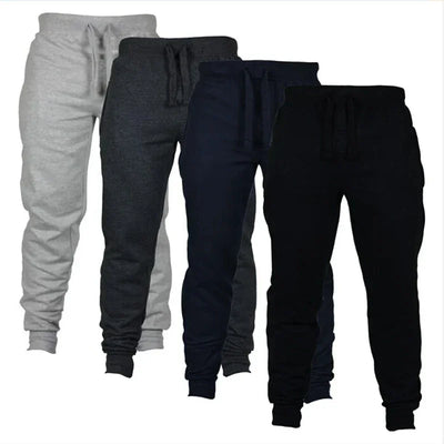 Men's Athletic Trainning Joggers Casual Loose Fit Sweatpants Spring Fall Fleece Lined Pants Elastic Waist Drawstring Trousers