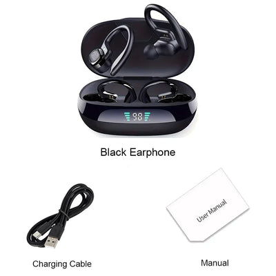 Original Wireless Earphones Ture Wireless Earbuds Ear Hook Sports HiFI Stereo Waterproof Headset With Mic TWS Headphone