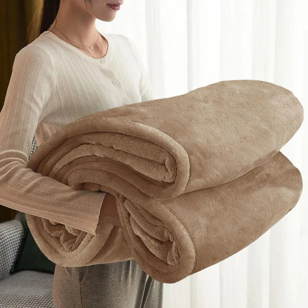 Thicken Warm Soft Blanket for Fall Winter Spring All Season Fuzzy Microplush Lightweight Fleece Winter Blankets for Bed Sofa