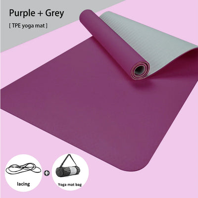 TPE yoga mat is environmentally friendly, odorless, elastic, waterproof, and anti slip. It is a professional yoga mat with genui