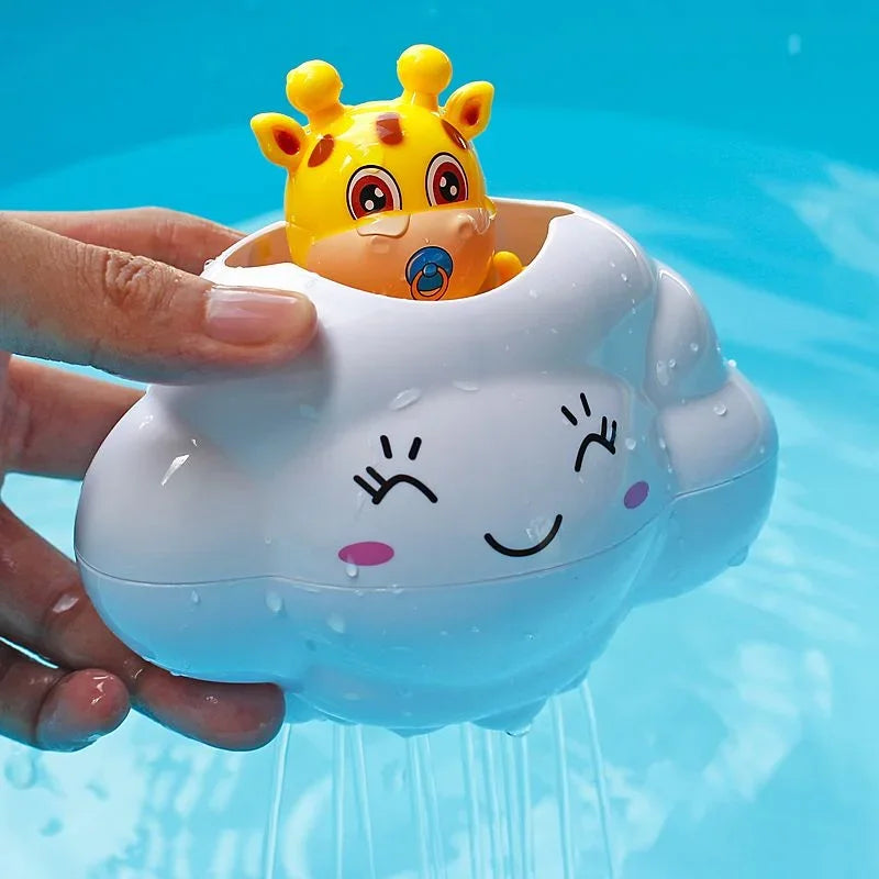 Baby Bath Toy, Bathing Cute Swimming Water Spraying Clouds Shower Bath Toy For Kids Water Playing Toy