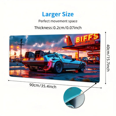 Cool Sports Car Gaming Mouse Pad Large Non-slip Rubber Base Seamed Edge Design Table Mat Mousepads Gamer 900x400 Office Carpet