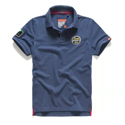 Summer Mens Polo homom shirts Cotton Shirts Short Sleeve Letter Embroidered Emblem Simple Shirt for Male golf clothing t-shirts