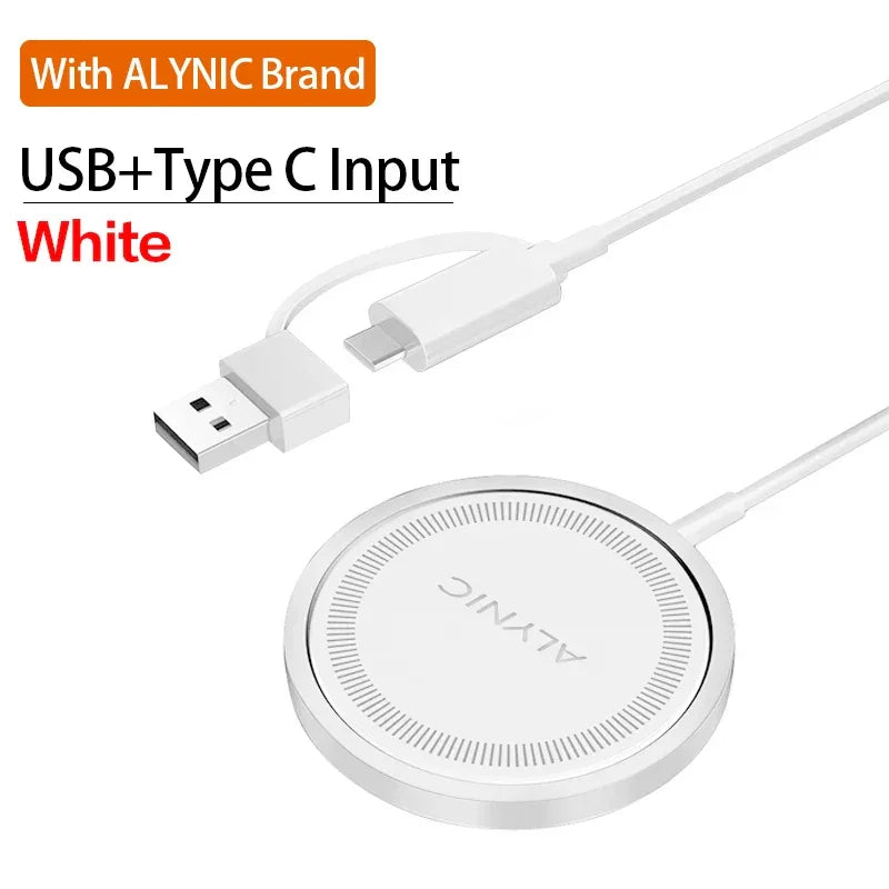 Magnetic Wireless Charger Fast Charging Pad Stand for iPhone 16 15 14 13 12Pro Max Airpods PD USB A Phone Chargers Dock Station