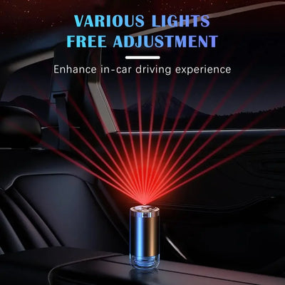 Car Aroma Diffuser With LED Starry Ambient Light 50ml Cologne Perfume Car Air Freshener Flavoring For Cars Fragrance Diffusers