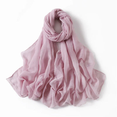 New Cotton Linen Scarf For Women Girls Students Autumn Classic Solid Color Scarves Retro Soft Foulard Viscose Female Wrap Shawls