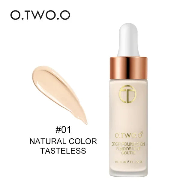 O.TWO.O Lightweight Liquid Foundation Moist Oil Free BB Cream Smooth Long Lasting Waterproof Cosmetics