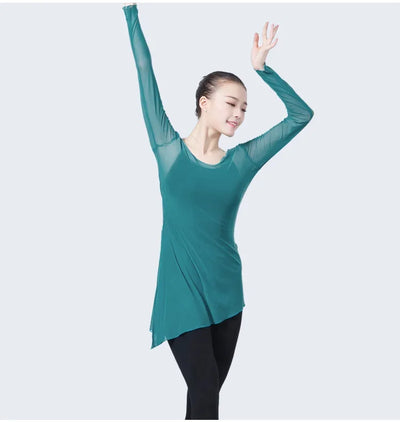 New fashion woman Classical Dancing clothes ballet Dance dress Adult Dance Practice clothes Elastic long sleeve Dance clothes