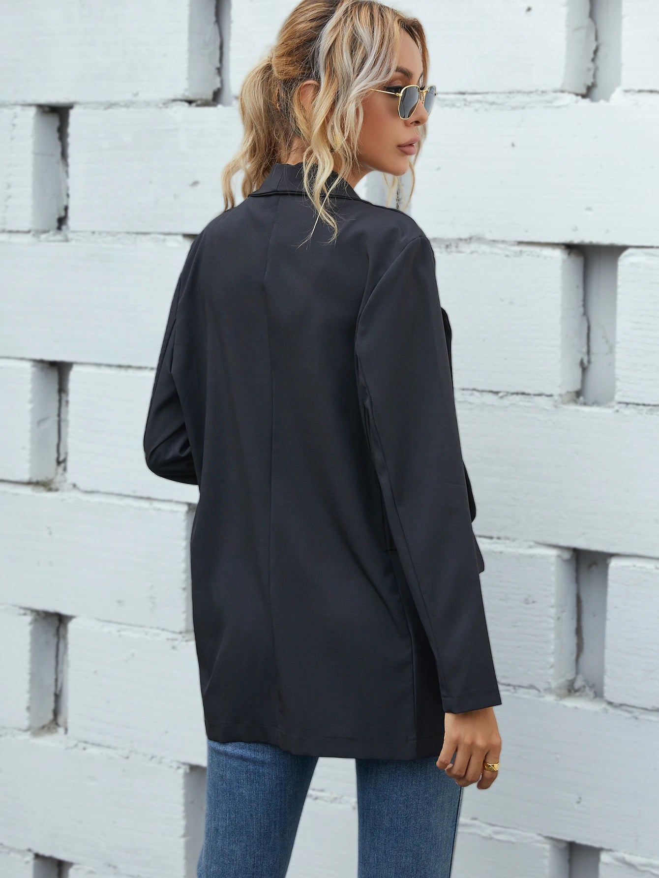 Women's Autumn Winter Blazer - British Style, Loose Fit & Niche Designer Versatile Top