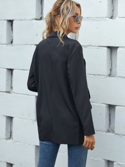 Women's Autumn Winter Blazer - British Style, Loose Fit & Niche Designer Versatile Top