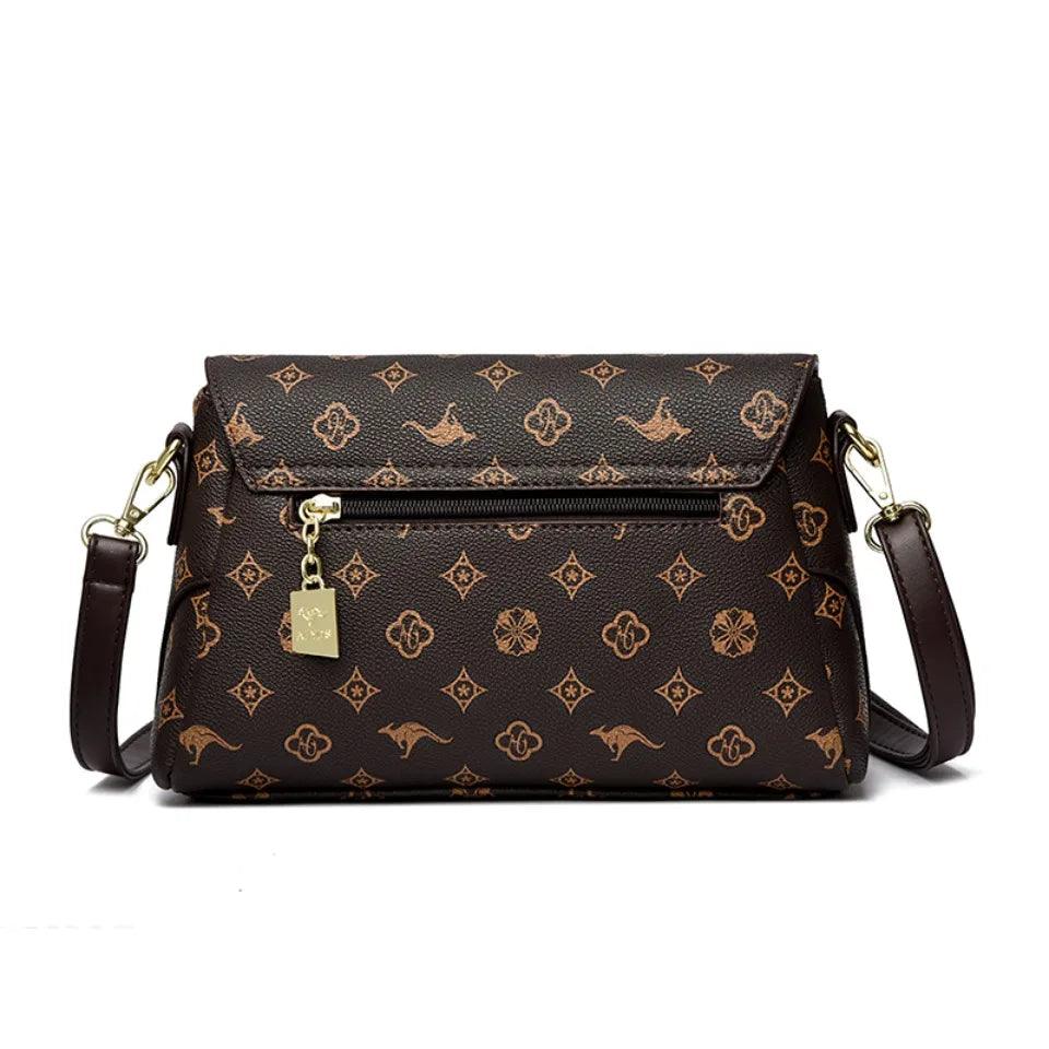 Genuine brand luxury handbags women bags designer women’s vintage monogram print handbag top-handle crossbody design