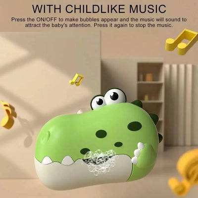 Baby Bath Toys for Kids Music Dinosaur Bubble Machine Bath Toys Bathtub Soap Automatic Bubble Maker Toys Baby Bathroom Toy Gift