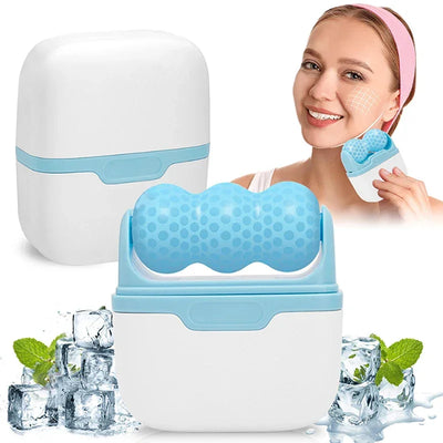 Facial Cold Massage Roller 2 In 1 Ice Roller For Face Eye Pain Relief Skin Care Pain Relief Makeup Care Tool