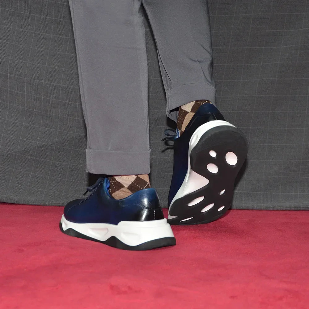 Classy Man Sneakers Luxury Brand Designer Lightweight Cowhide Genuine Leather Casual Social Men's Oxford Shoes Autumn Winter