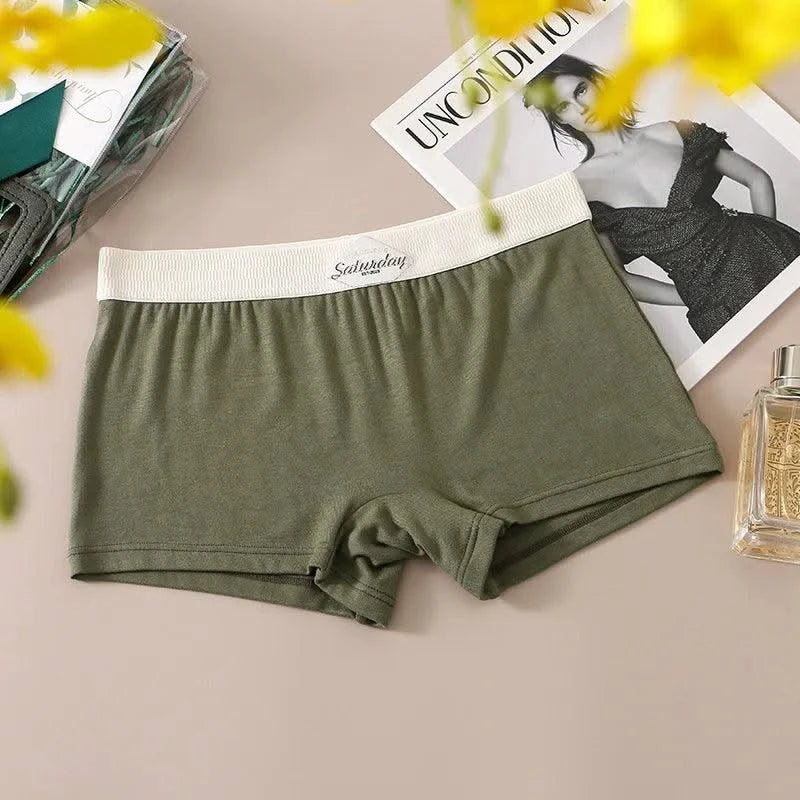 Women Boxers Underwear Mid-rise Ladies Safety Short Pants Female Seamless Underpants Breathable Boyshorts Sexy Panties Lingerie