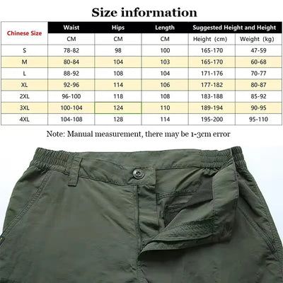 Military Tactical Pants Cargo Men Waterproof Trousers Casual Pants Wear-resistant Multi-pocket Outdoor Hiking Work Trousers Male