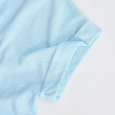 Women's Linen Round Neck Transparent Tops