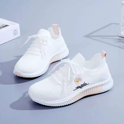 Women's Breathable Mesh Running Shoes - Lightweight Shock-Absorbing Gym Sneakers, Trendy Fashion Sports & Leisure Goddess Shoes