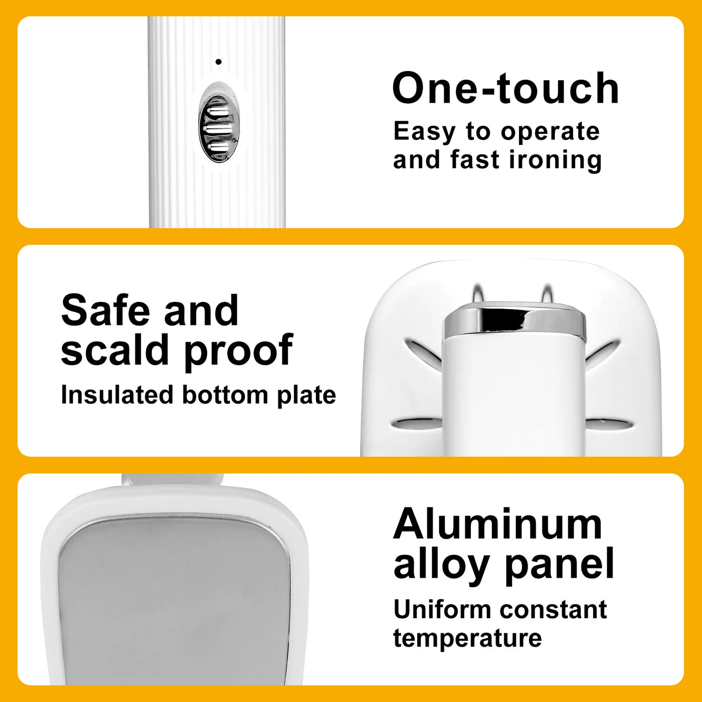 Travel Iron Portable Mini Ironing Machine Garment Steamer Wrinkle Remover Dry and Wet Handheld Steam Iron for Fabric Clothes