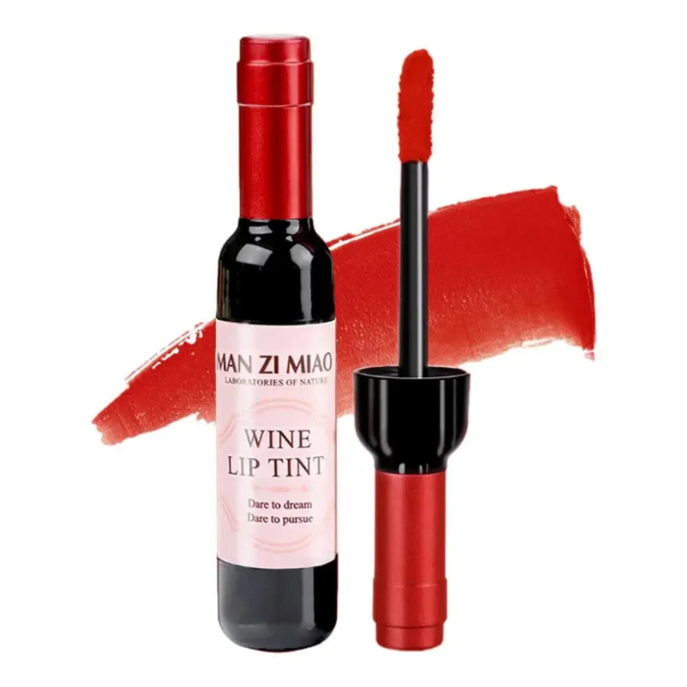 Wine Bottle Lip Stains Kit Wine Bottle Lip Gloss Set 6 Colors Wine Lip Stain Mini Matte Wine Bottles Lip Sticks Tint