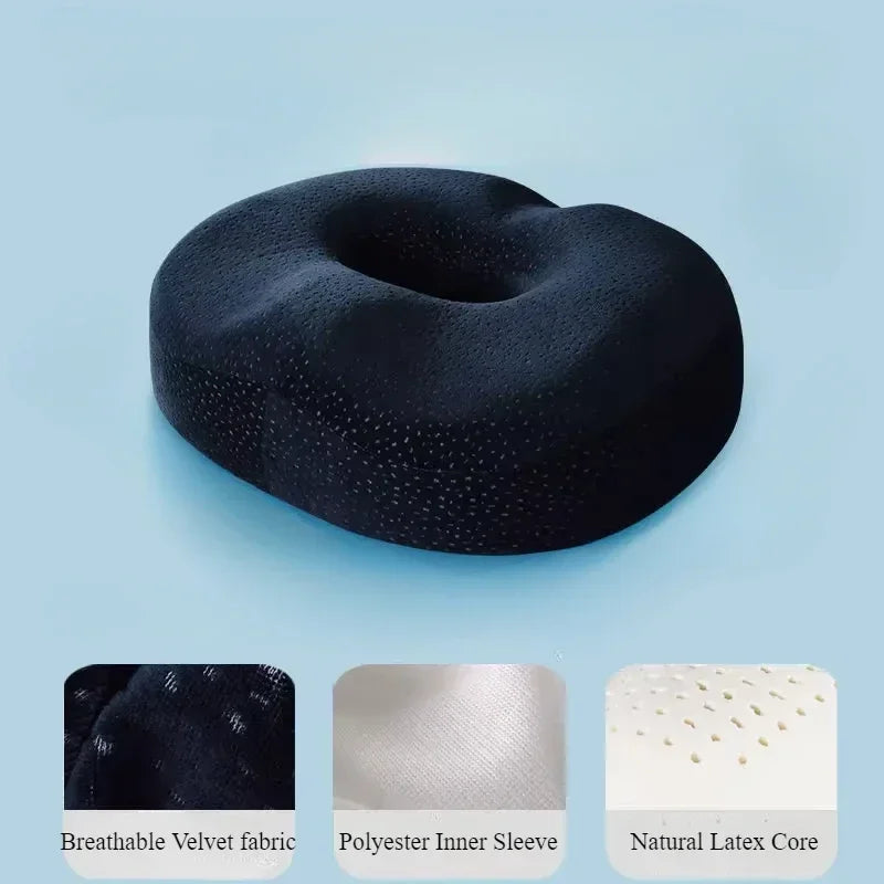 Latex Hemorrhoid Seat Cushion Thickened Office Beautiful Buttocks Pregnant Women Buttocks Pad Hollow Tailbone Protect Cushions