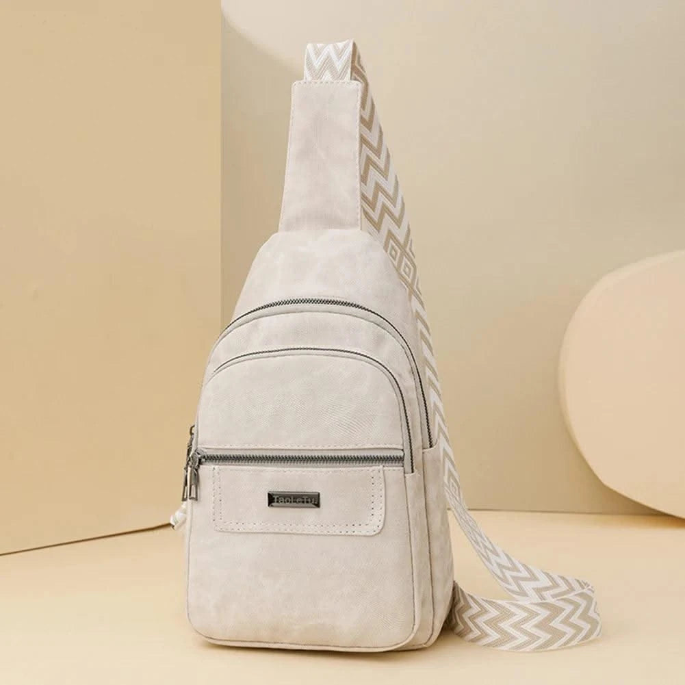 Women Men PU Leather Shoulder Bag Fashion Sling Crossbody Bag