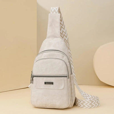 Women Men PU Leather Shoulder Bag Fashion Sling Crossbody Bag