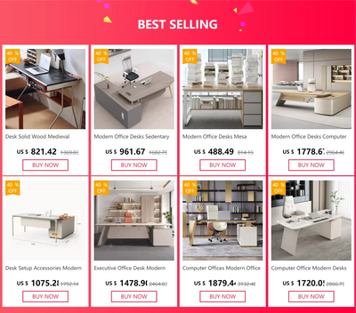 Computer Offices Modern Office Desks Bedroom Desk Furniture Supplies Accessories Organizer Sedentary Table Desktop Tv Mesa L