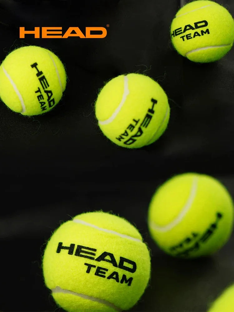 4pcs/lot HEAD Professional TEAM Pressure Tennis Ball Tennis Ball Match Training Ball Single Practice High Elasticity Resistant
