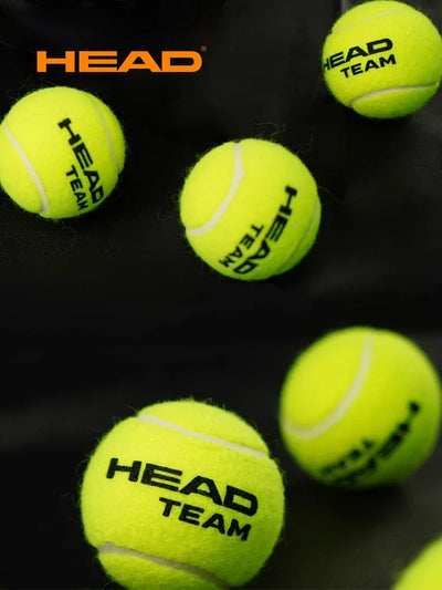 4pcs/lot HEAD Professional TEAM Pressure Tennis Ball Tennis Ball Match Training Ball Single Practice High Elasticity Resistant
