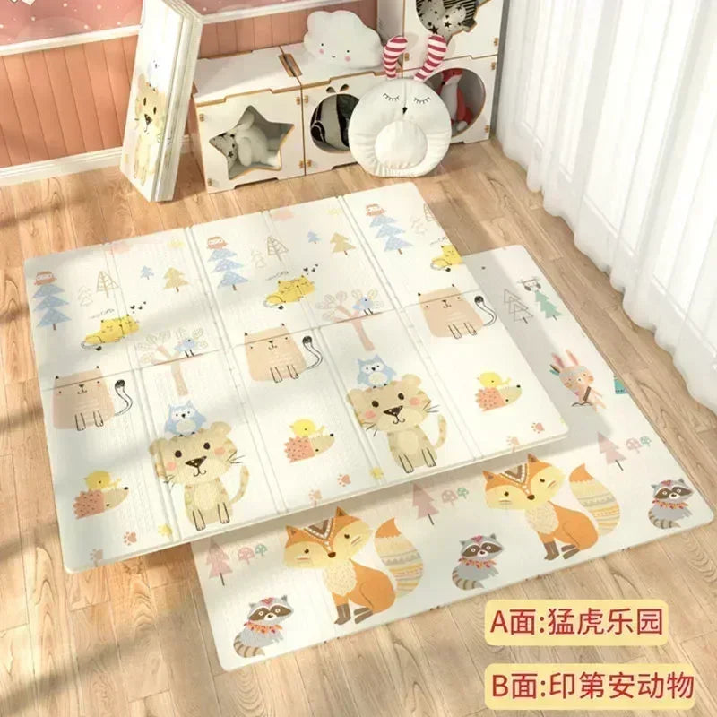 Baby Play Mats Activities Mats For Baby Game Mats Waterproof Children's Rug Mother Kids Crawling Play Floor Folding Soft Carpets