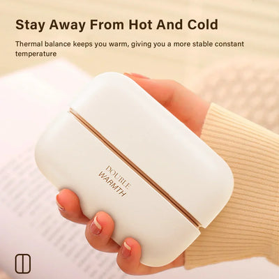 2 in 1 Magnetic Rechargeable Electric Hand Warmers Portable Ergonomic Compact Pocket Heater Tech Gifts for Outdoor Use