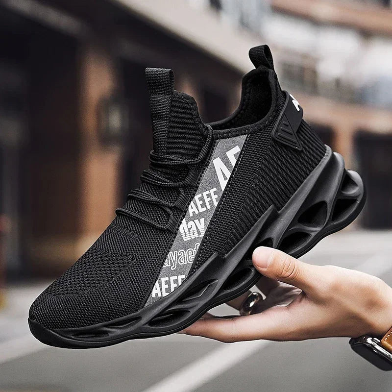 Breathable Mesh Running Shoes High Quality Athletic 2025 Sneakers for Men Outdoor Casual Shoe Male Footwear Lace Up Walking Shoe