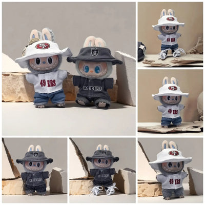 Labubu is wearing a pendant Labubu key chain baby clothes, men's street-fried sweaters, and tide brand suits blythe doll clothes