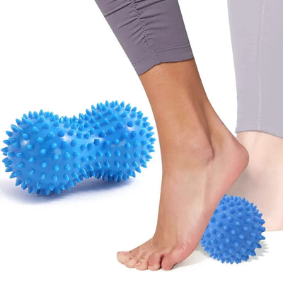 1PCS PVC Peanut Prickle Ball for Fascial Massage Cervical And Plantar Muscle Relaxation Training Exercise Equipment