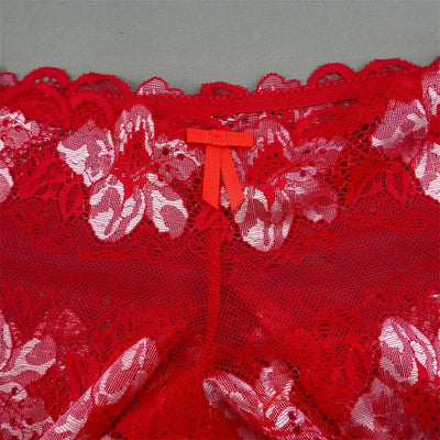 New 2023 Transparent Underwear Women Sexy Lace Panties Women Bikini Bottom Boyshorts Hollow Out Ladies Floral Boxers M-XXL