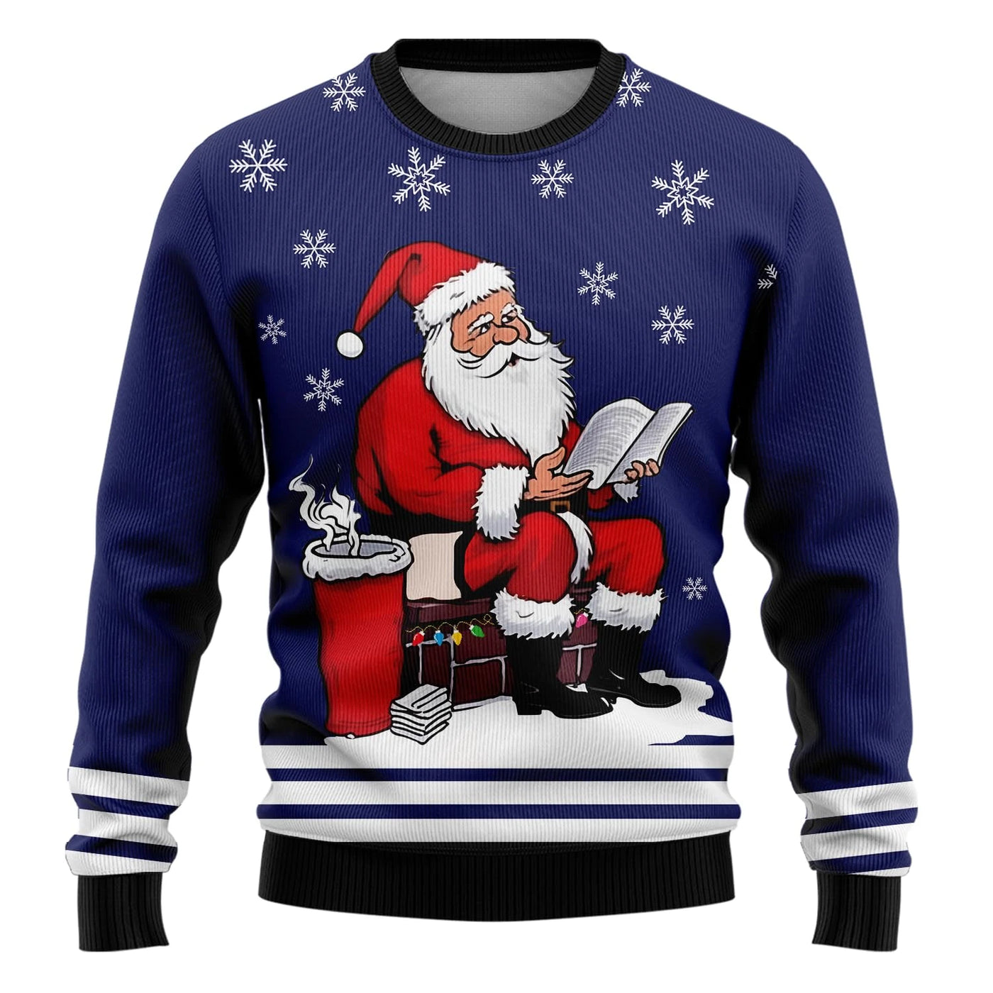 Hilarious Santa Claus Ugly Christmas Sweaters For Men Cartoon 3D Printed Sweatshirts Xmas Holiday Unisex Pullovers Sweater Tops