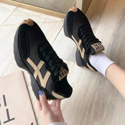 2025 Women Sneakers Platform Shoes New Fashion Leisure Light Anti-slip Black Running Shoe Fashion Designer Women Shoes