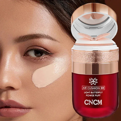 Air Cushion BB Cream Butterfly Powder Puff Moisturizing Foundation Concealer Whitening Oil-control Waterproof Makeup Cosmetics