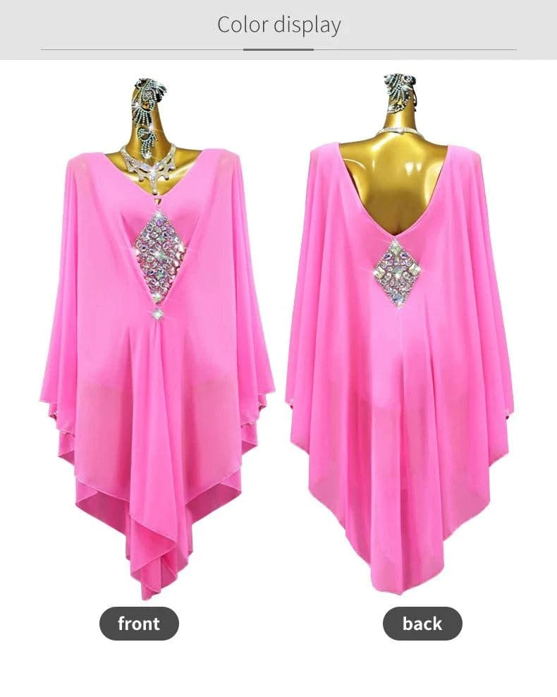 Pink Dress For Women Evening Latin Dance