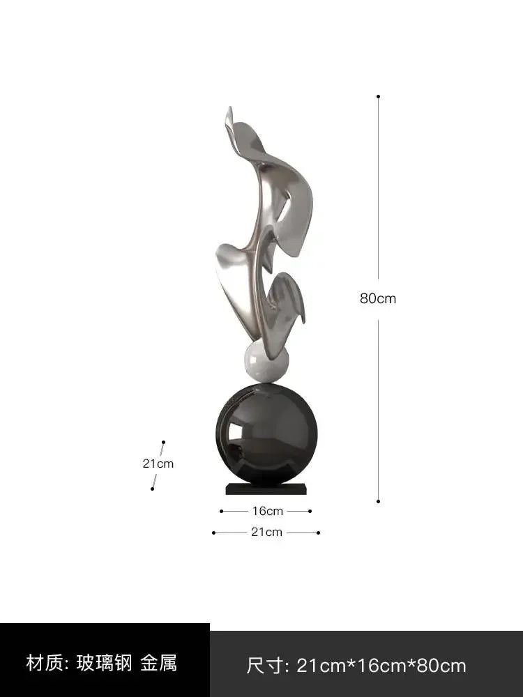 Home Decor Abstract Art Sculpture Large Ornament Living Room Bedside Table Sofa Tea Table Decoration Housewarming Gift