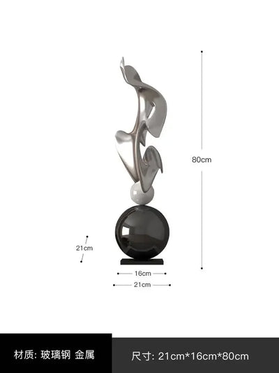 Home Decor Abstract Art Sculpture Large Ornament Living Room Bedside Table Sofa Tea Table Decoration Housewarming Gift