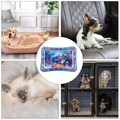 Creative Baby Water Mat For Pets Cat Dog Water Play Mat Infant Toddler Inflatable Patted Pad Baby Children Preschool Toys